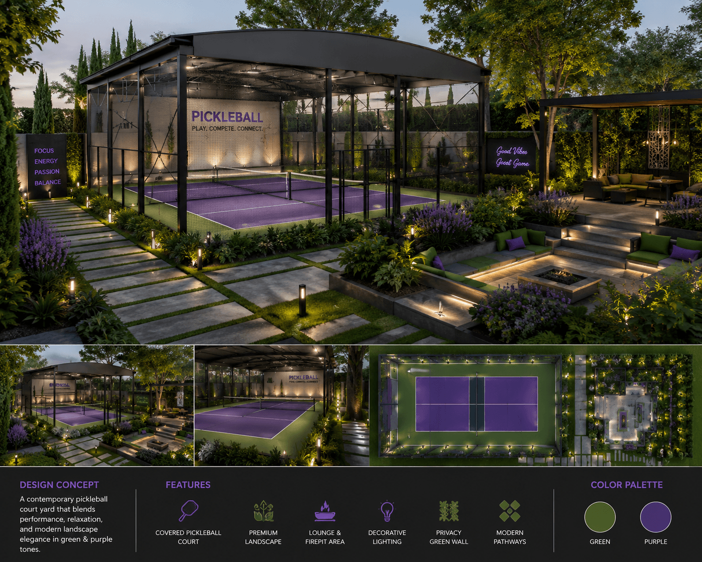 Pickleball courts