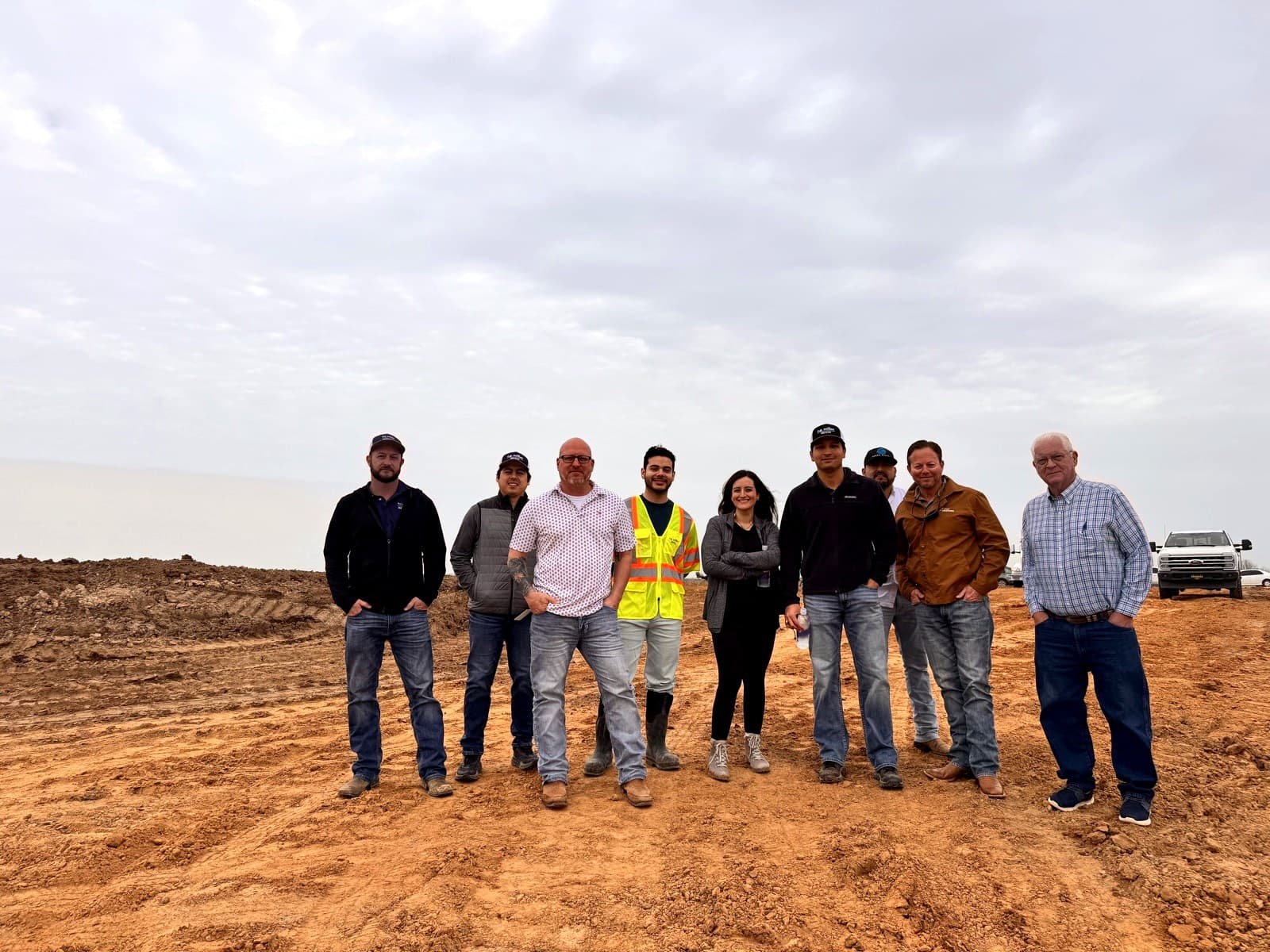 Project team on site