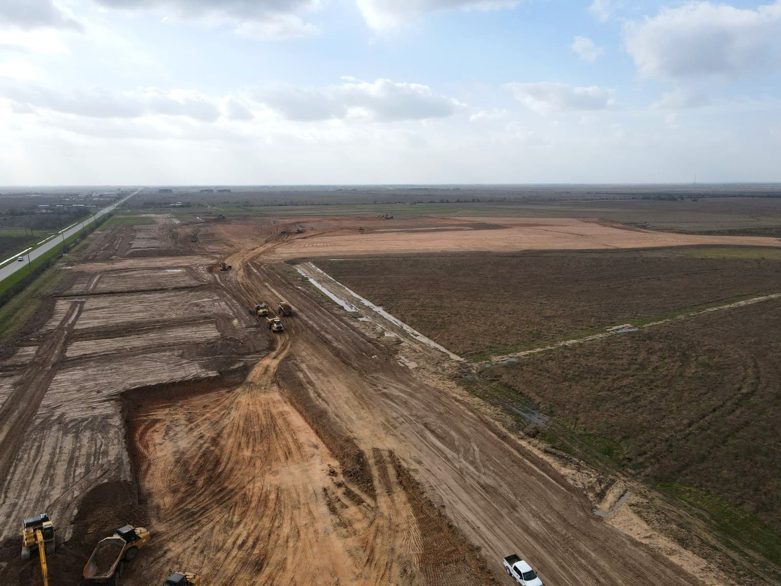 Dust air progress ground