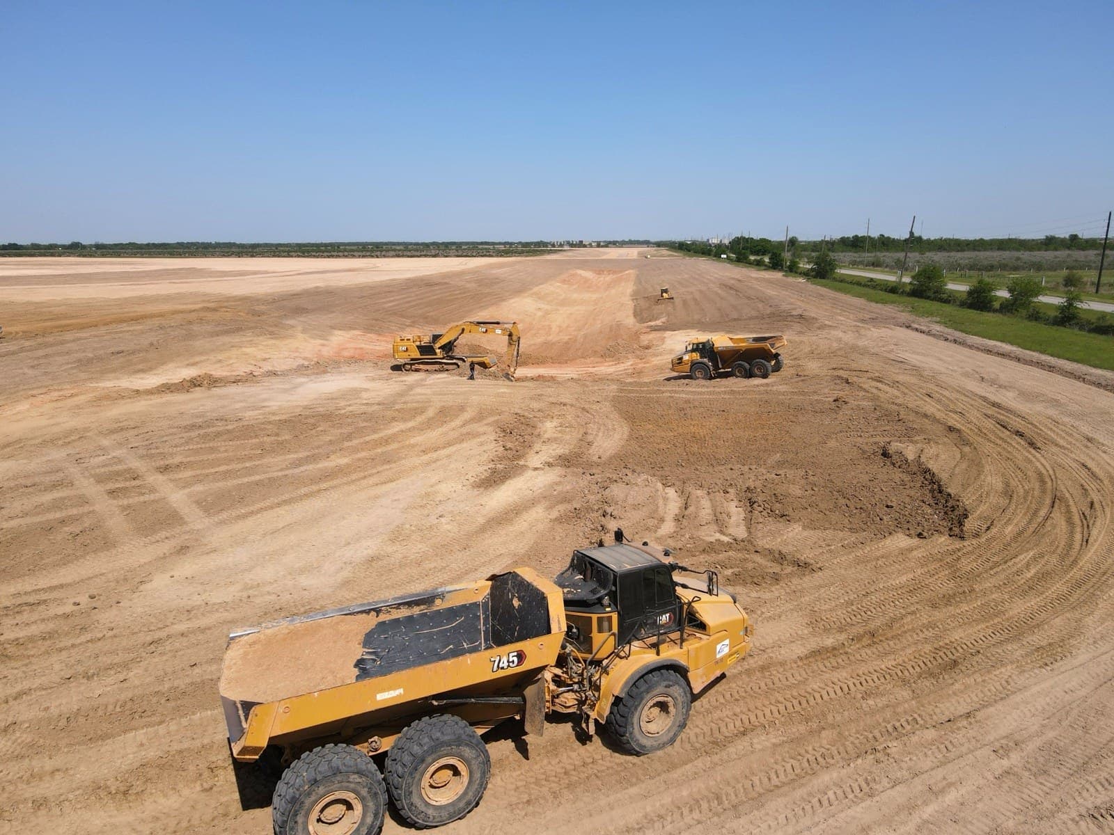 From dry basin future shoreline