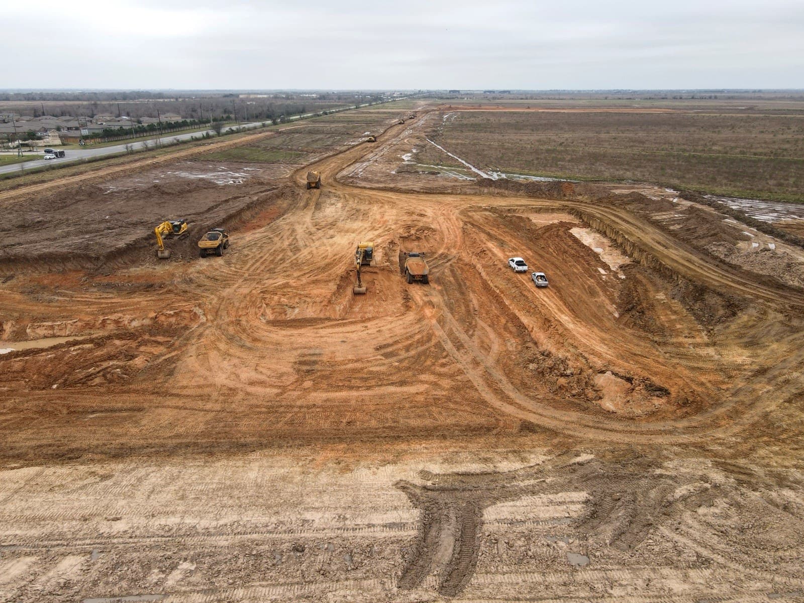 Roads roughed shape neighborhood emerges from