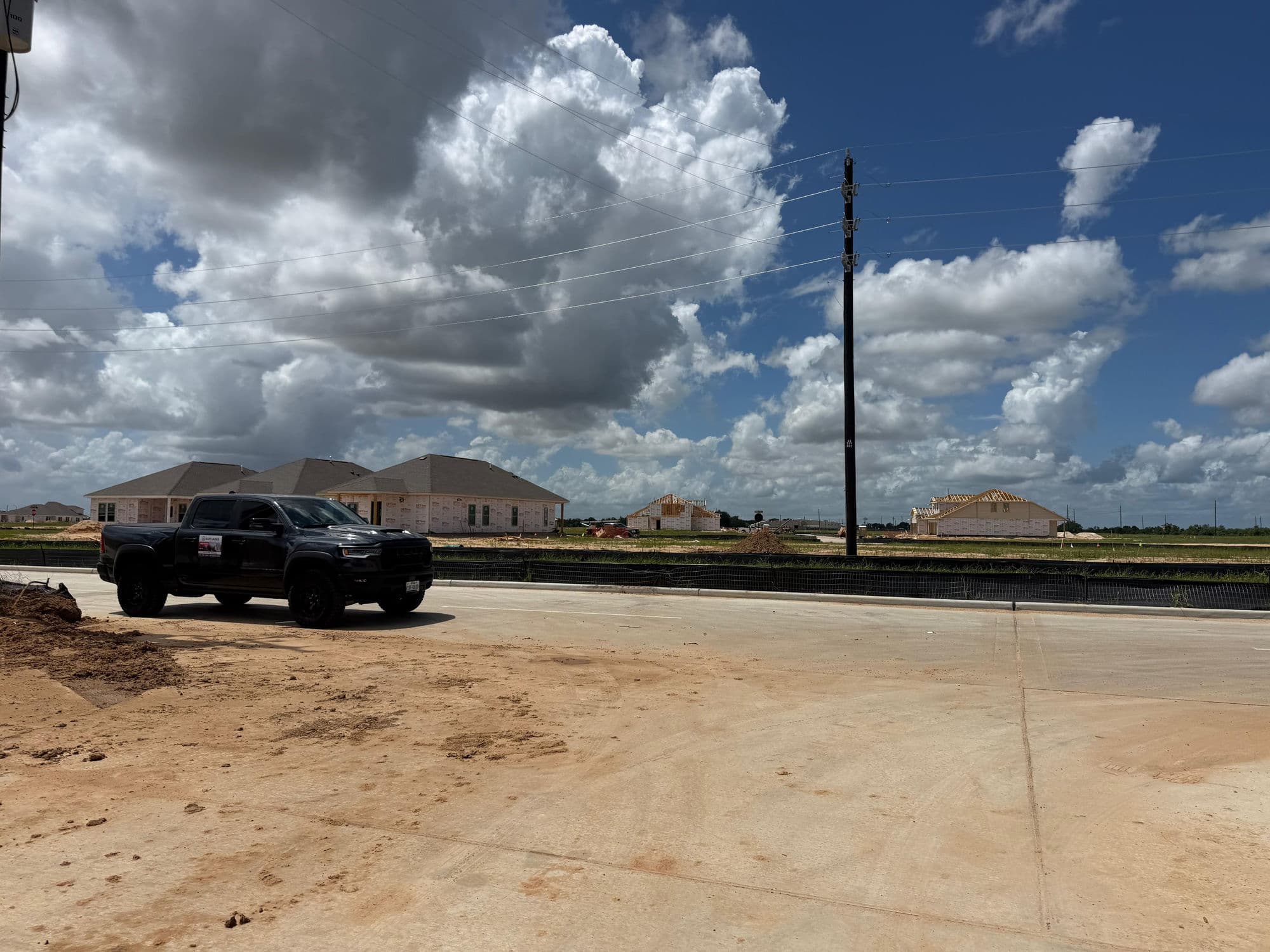 Homes under construction
