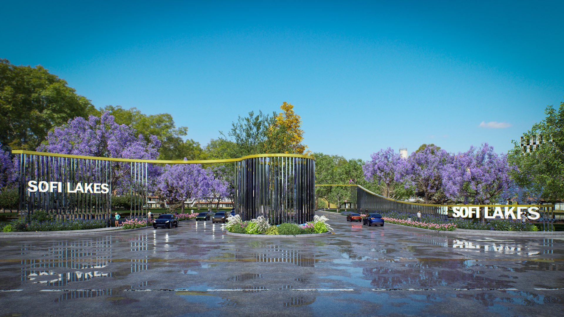 Sofi Lakes entrance rendering